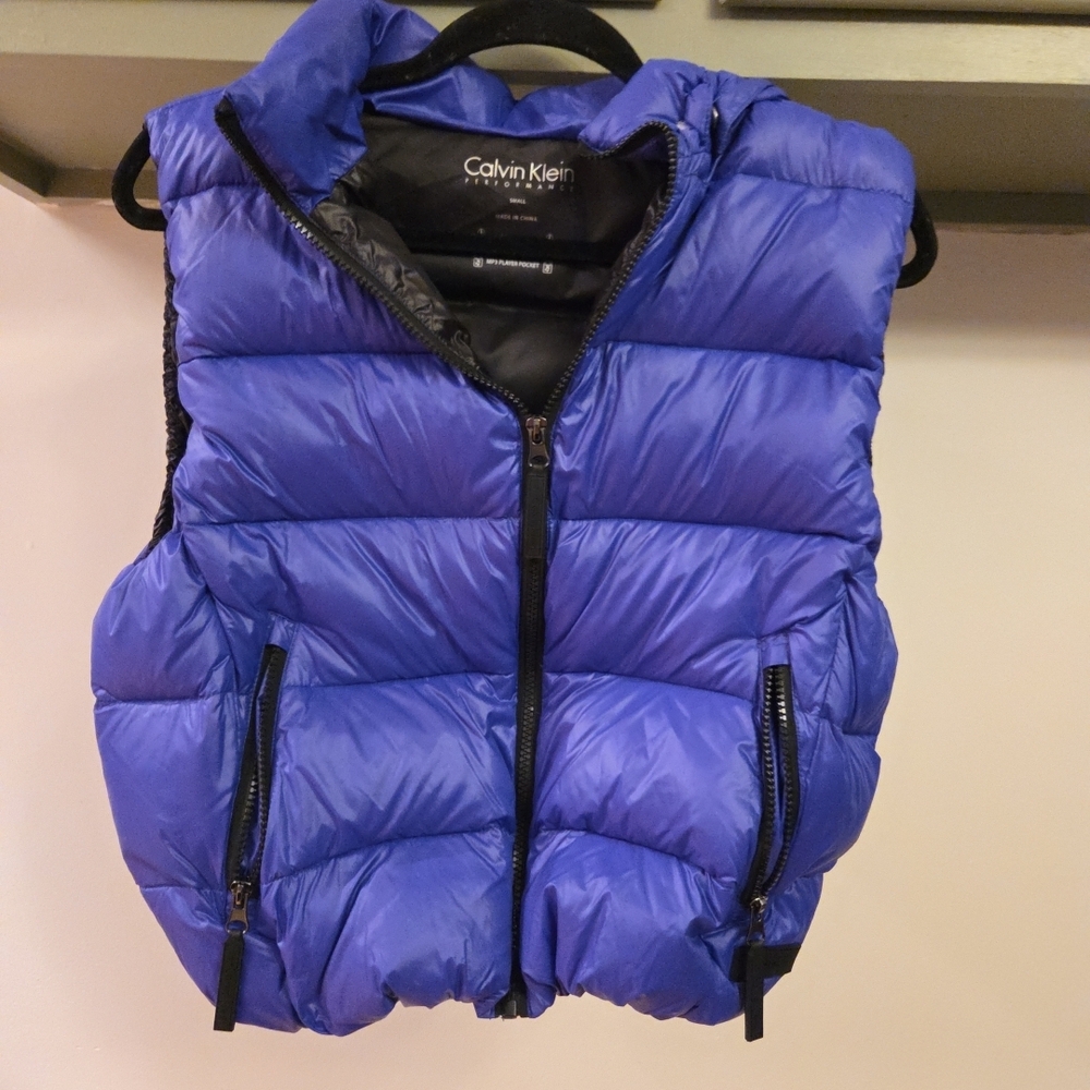 Calvin Klein Blue Puffer Vest